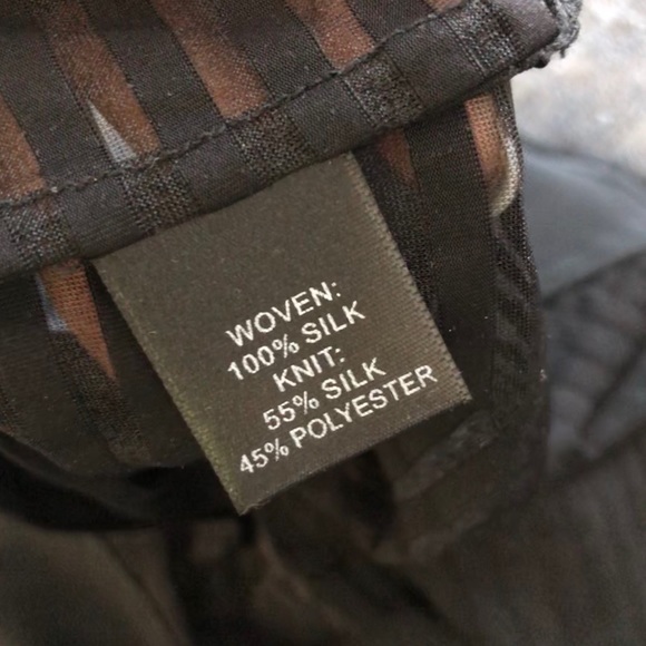 NWT Quinn Sheer Silk Striped Tank - Picture 4 of 5